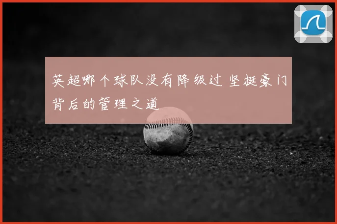 英超哪个球队没有降级过 坚挺豪门背后的管理之道